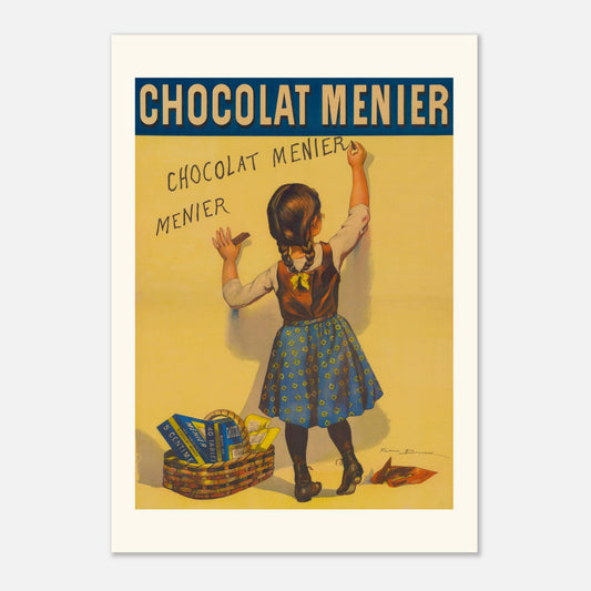 Chocolat Menier - Affiche iconique vintage - Taille 42x59,4 cm (A2)